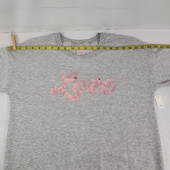 No Boundaries LOVE Sequin Women’s Pullover Sweatshirt – Size Large or 2XL - Picture 14 of 16